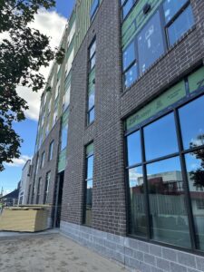 Sawmill Lofts exterior October 2025