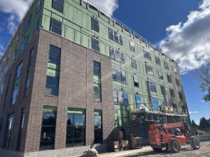 Sawmill Lofts exterior October 2025