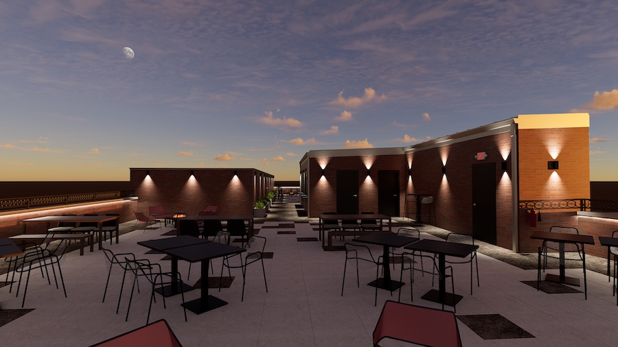 Bean Tower Roof Rendering