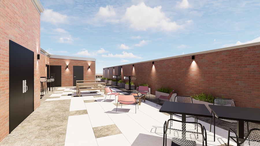 Bean Tower Roof Rendering