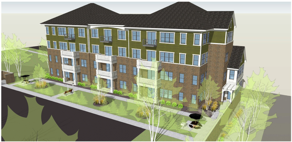 Rendering of Habitat Kent 27-unit building